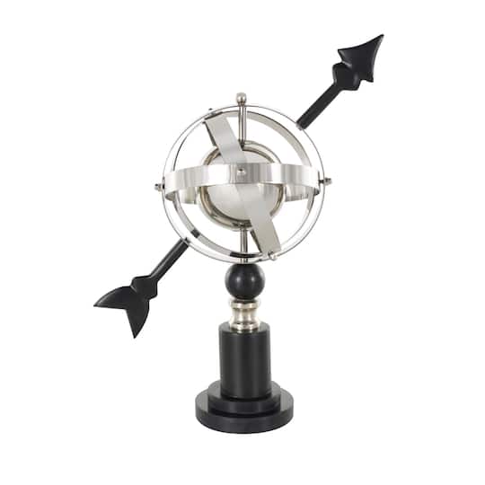 Black Stainless Steel Metal Armillary Globe
